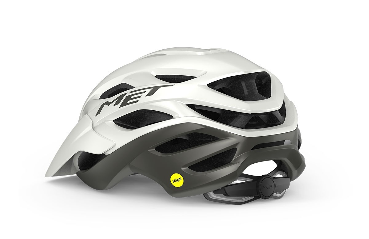 Caschi bici MET Veleno mips bianco grigio opaco 3HM142 BI1 