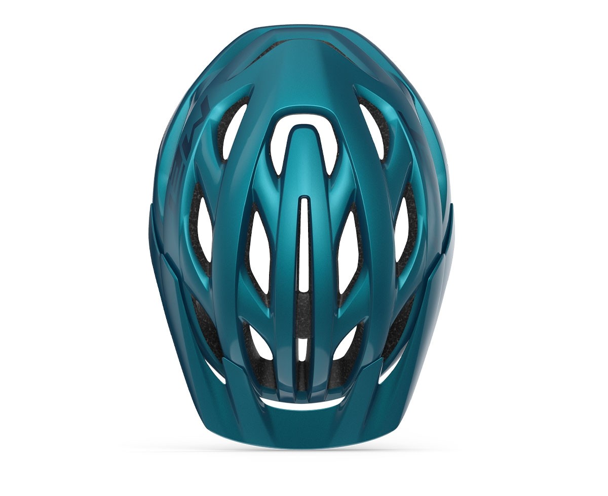 Caschi bici MET Veleno mips blu ottanio metallizzato lucido 3HM142 BL1 
