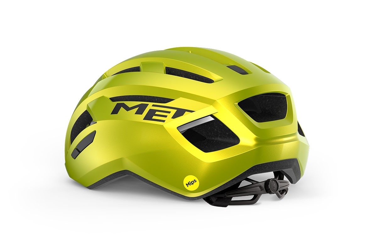 Fahrradhelme MET Vinci mips lime metallizzato lucido 3HM122 GI1 