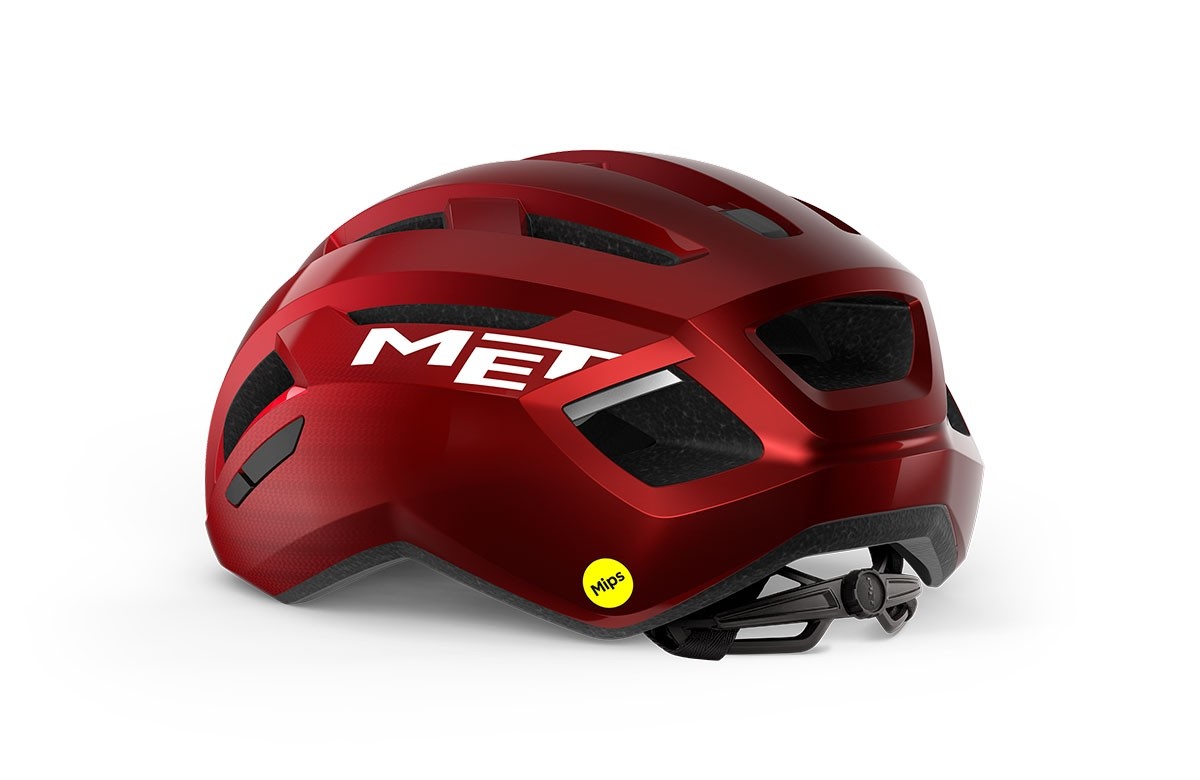 Caschi bici MET Vinci mips rosso metallizzato lucido 3HM122 RO1 
