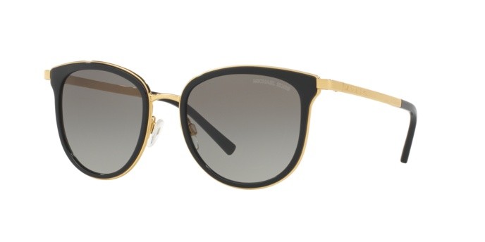 Sunglasses Michael Kors Adrianna i MK 1010 (110011) color black/gold shape square lenses grey gradient