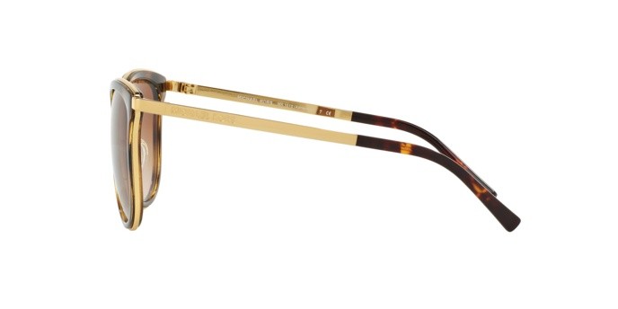 Sunglasses Michael Kors Adrianna i MK 1010 (110113) color dk tortoise/gold shape square lenses brown gradient