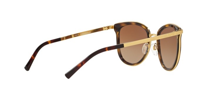 Sunglasses Michael Kors Adrianna i MK 1010 (110113) color dk tortoise/gold shape square lenses brown gradient