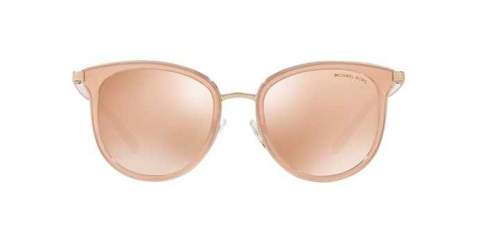 Sonnenbrillen Michael Kors Adrianna i MK 1010 (1103R1) farbe pink/rose gold form quadratisch gläser rose gold flash