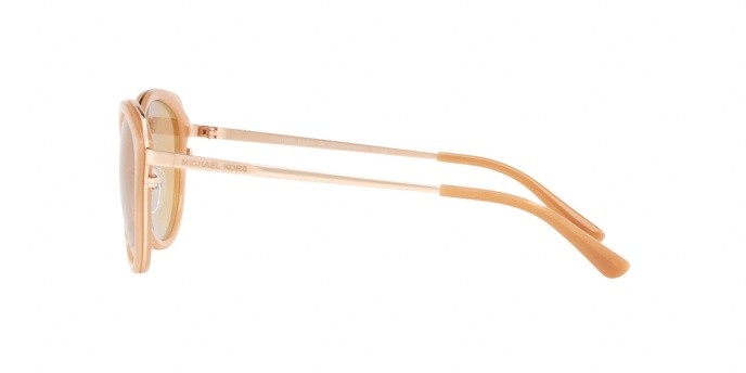 Sonnenbrillen Michael Kors Charleston MK 1029 (1026R1) farbe rose gold/milky lt brown form pantos gläser rose gold flash