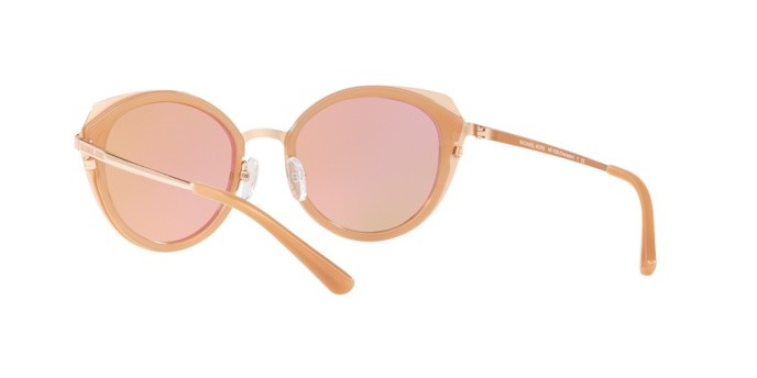 Sonnenbrillen Michael Kors Charleston MK 1029 (1026R1) farbe rose gold/milky lt brown form pantos gläser rose gold flash