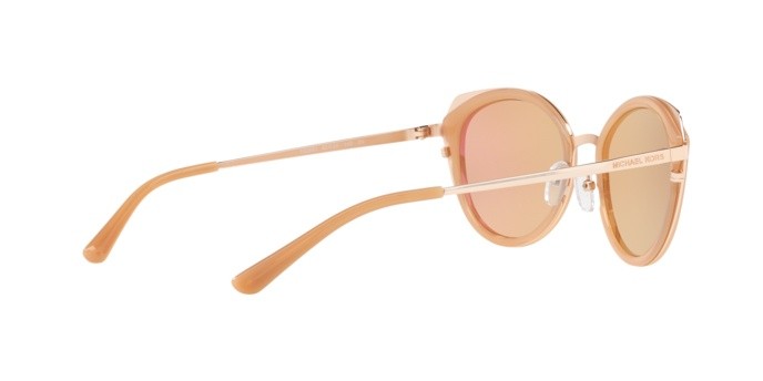 Sonnenbrillen Michael Kors Charleston MK 1029 (1026R1) farbe rose gold/milky lt brown form pantos gläser rose gold flash