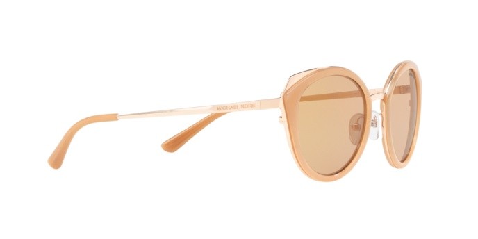 Sonnenbrillen Michael Kors Charleston MK 1029 (1026R1) farbe rose gold/milky lt brown form pantos gläser rose gold flash