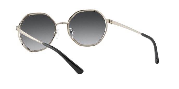 Sonnenbrillen Michael Kors Porto MK 1072 (10148G) farbe light gold form unregelmäßig gläser dark grey gradient