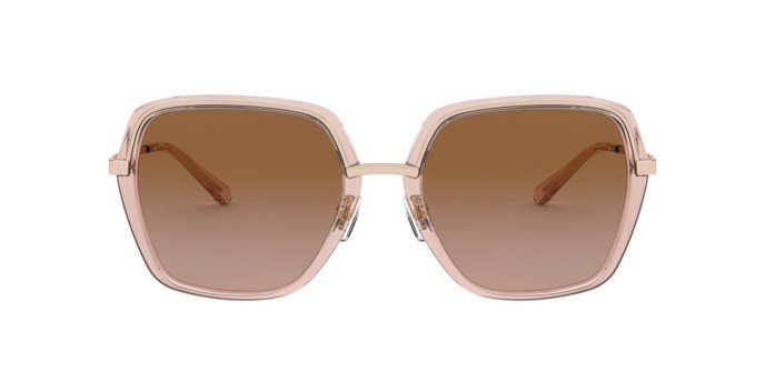 Sonnenbrillen Michael Kors Naples MK 1075 (110813) farbe rose gold/pink transparent form quadratisch gläser brown pink gradient
