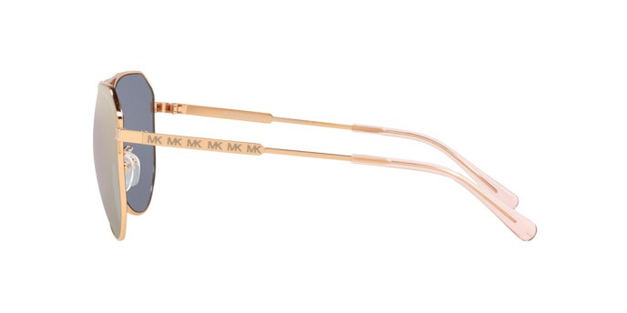 Sonnenbrillen Michael Kors Cheyenne MK 1109 (11084Z) farbe rose gold form aviator gläser rose gold mirror