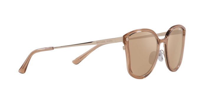 Sonnenbrillen Michael Kors Turin MK 1115 (10147P) farbe light gold form schmetterling gläser gold mirror