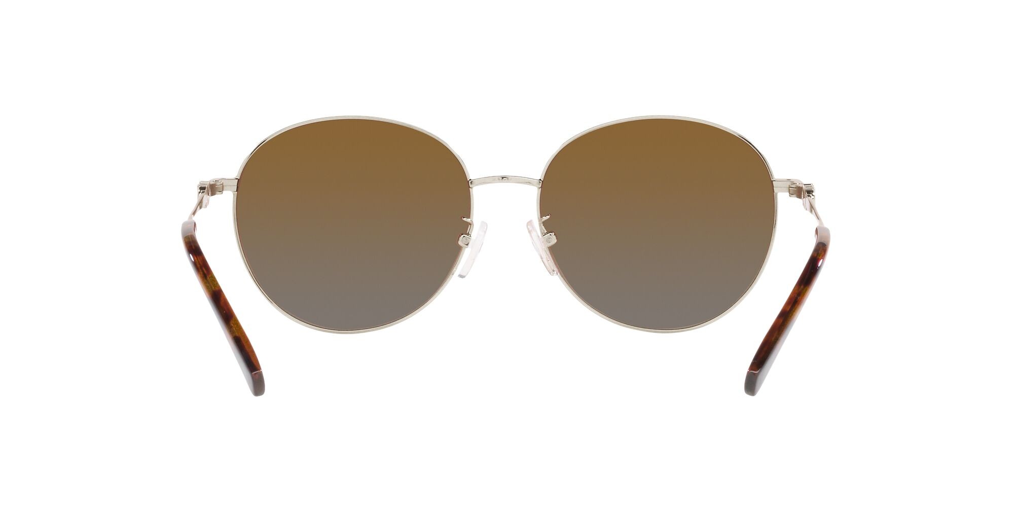 Sonnenbrillen Michael Kors Alpine MK 1119 (1014T5) farbe oro chiaro form rund gläser polarizzata marrone sfumato