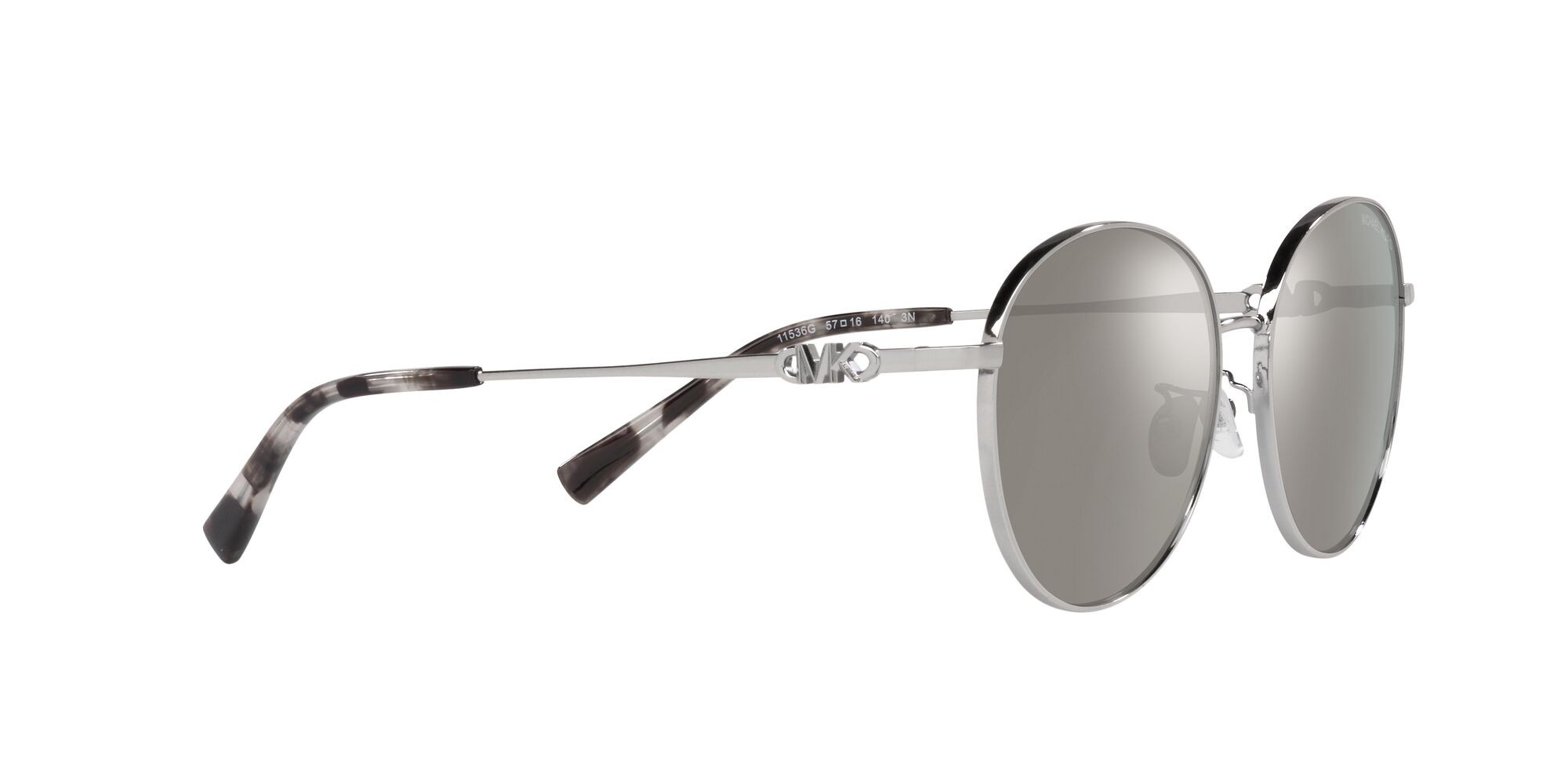 Sonnenbrillen Michael Kors Alpine MK 1119 (11536G) farbe argento form rund gläser argento specchiato