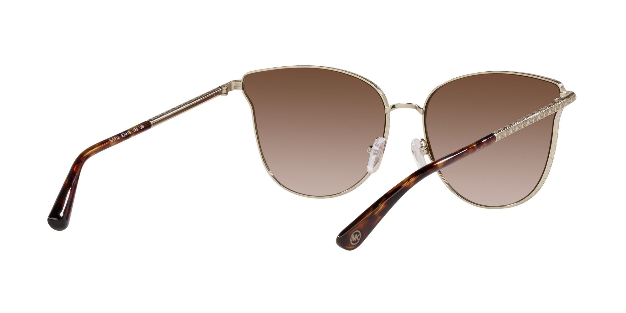 Occhiali da sole Michael Kors Salt Lake City MK 1120 (101413) colore oro chiaro forma rotondo lenti marrone sfumato