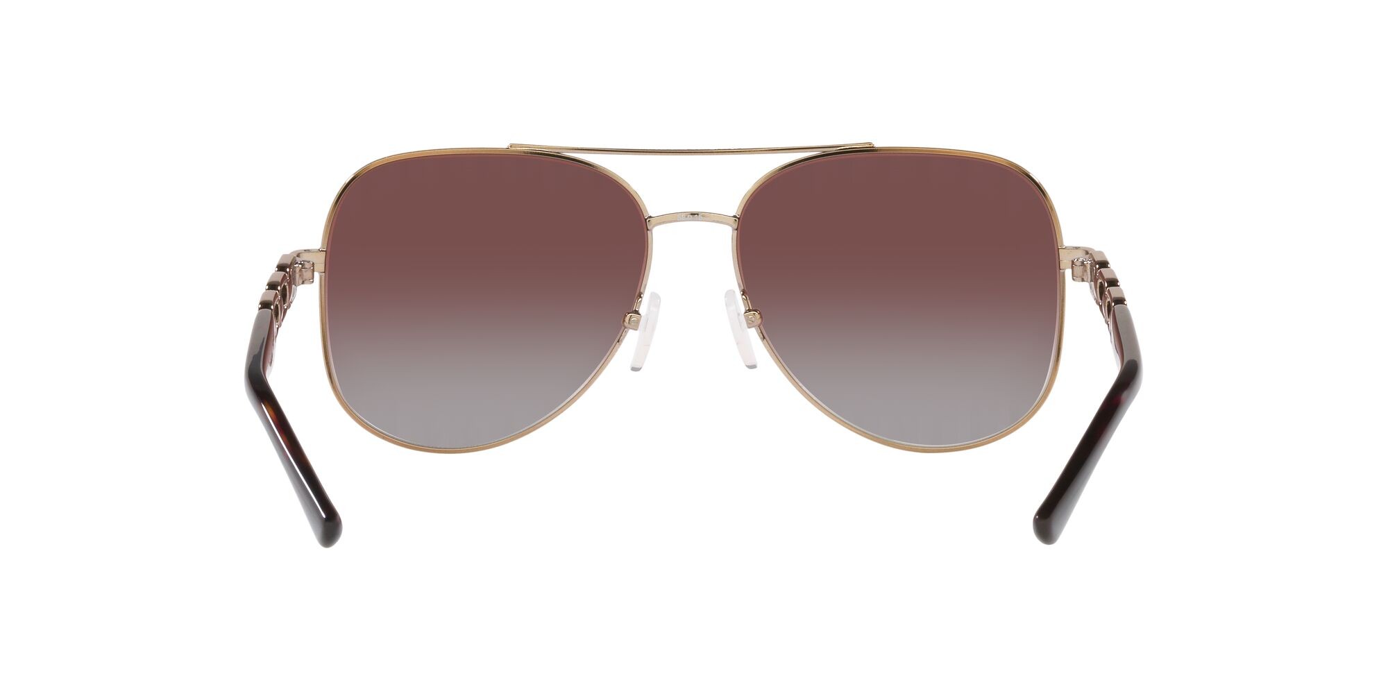 Sonnenbrillen Michael Kors Chianti MK 1121 (12136K) farbe beige visone form aviator gläser caramello/flash argento