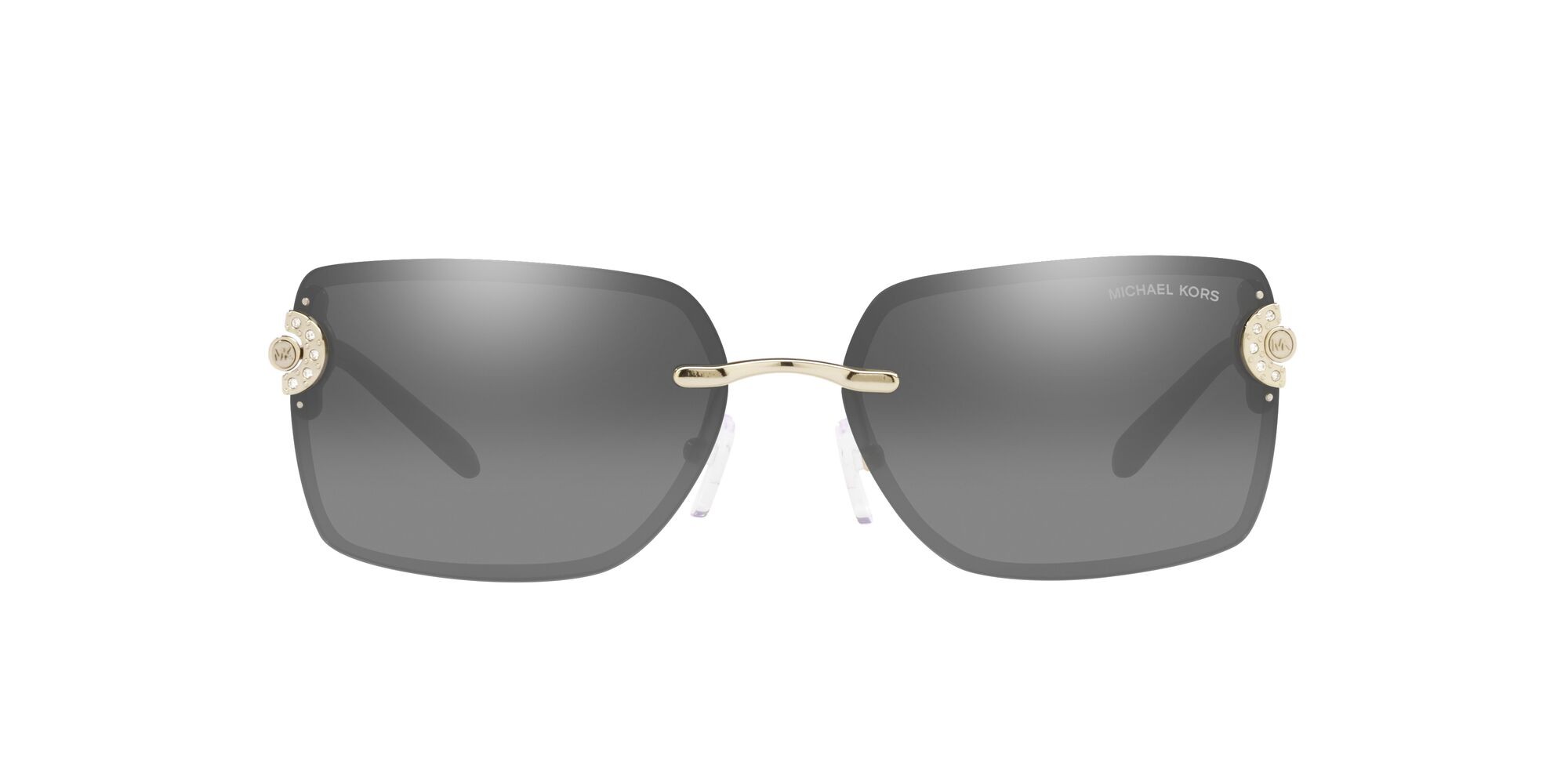 Sonnenbrillen Michael Kors Sedona MK 1122B (101488) farbe oro chiaro form rechteckig gläser gunmetal gradient