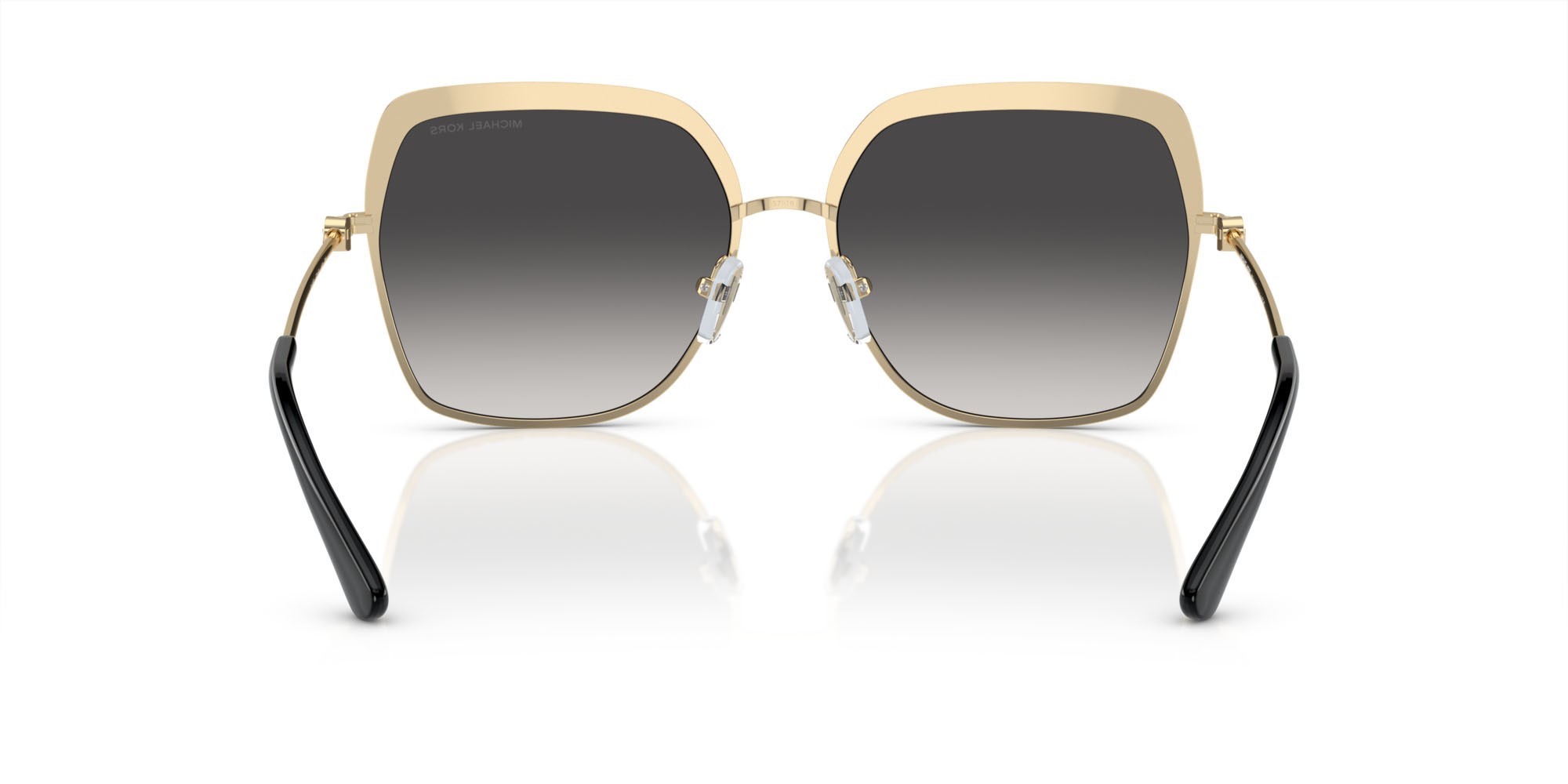 Occhiali da sole Michael Kors Greenpoint MK 1141 (10148G) colore oro chiaro forma quadrato lenti sfumato grigio