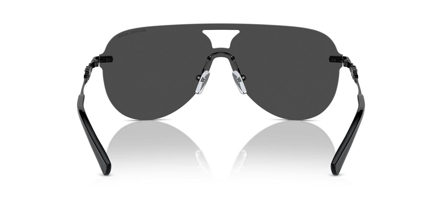 Sonnenbrillen Michael Kors Cyprus MK 1149 (10056G) farbe grigio tinta unita a specchio form aviator gläser grigio tinta unita a specchio
