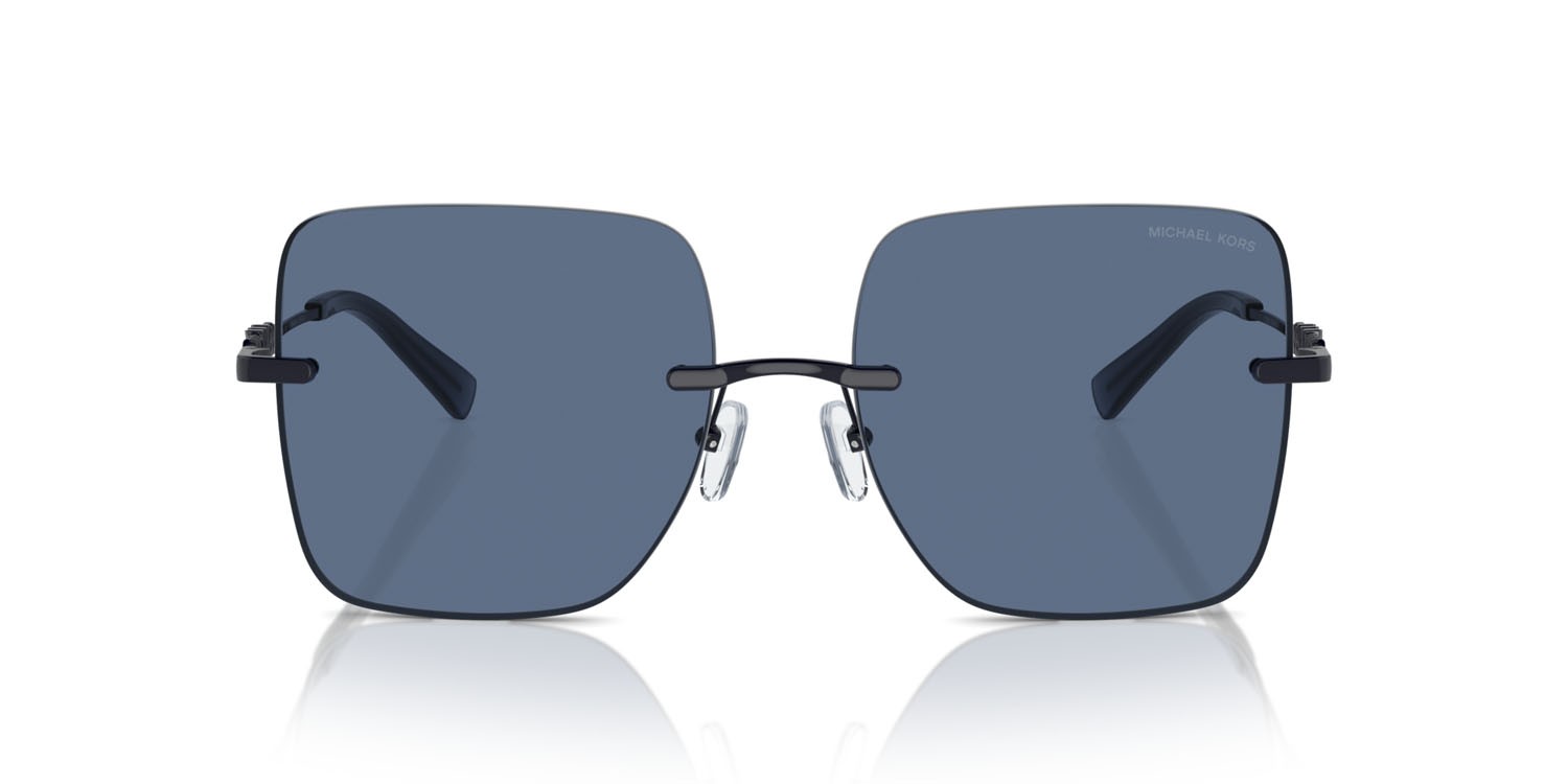 Occhiali da sole Michael Kors Québec MK 1150 (189580) colore blu navy tinta unita forma quadrato lenti blu navy tinta unita