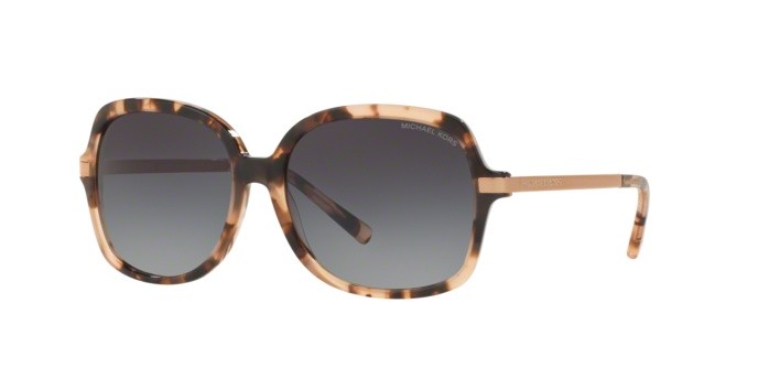 Occhiali da sole Michael Kors Adrianna ii MK 2024 (316213) colore pink tortoise forma quadrato lenti light grey gradient