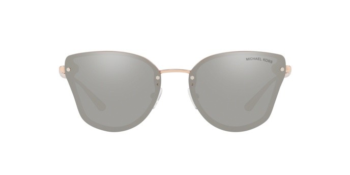 Sonnenbrillen Michael Kors Sanibel MK 2068 (32466G) farbe milky pink form schmetterling gläser silver mirror