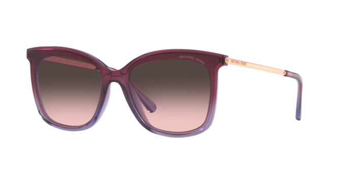 Sonnenbrillen Michael Kors Zermatt MK 2079U (325746) farbe prugna sfumato form quadratisch gläser prugna sfumato