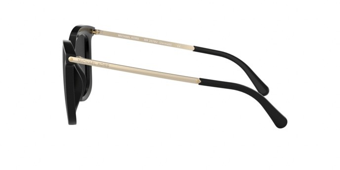 Occhiali da sole Michael Kors Zermatt MK 2079U (333282) colore black forma quadrato lenti silvergreygradientmirror polar
