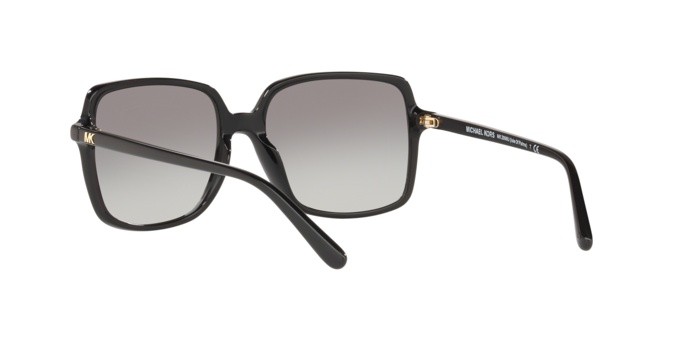Sonnenbrillen Michael Kors Isle of palms MK 2098U (300511) farbe black form quadratisch gläser grey gradient