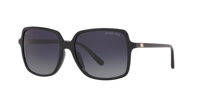 Occhiali da sole Michael Kors Isle of palms MK 2098U (3781T3) colore black forma quadrato lenti grey gradient polar
