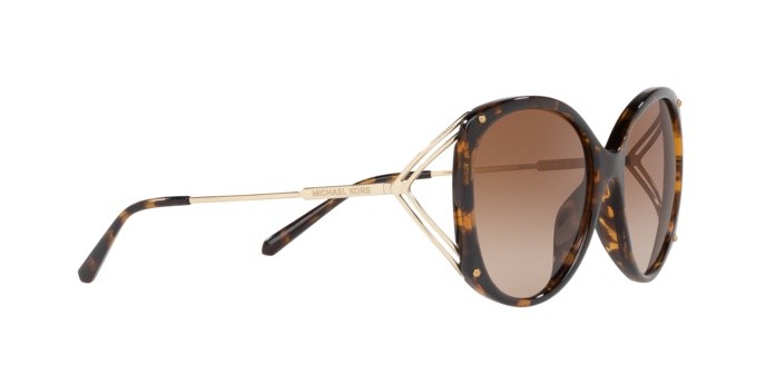 Sonnenbrillen Michael Kors Morro bay MK 2099U (333313) farbe dark tort - dyeing technique form rund gläser brown gradient