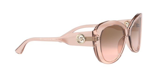 Sonnenbrillen Michael Kors Positano MK 2120 (322111) farbe camila rose transparent form schmetterling gläser brown pink gradient