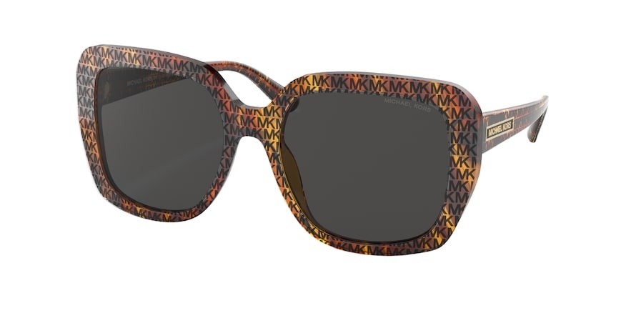 Occhiali da sole Michael Kors Manhasset MK 2140 (366787) colore mk logo print tortoise forma quadrato lenti dark grey solid