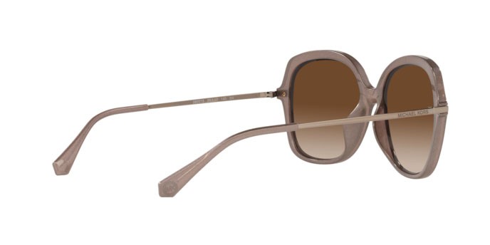 Sonnenbrillen Michael Kors Geneva MK 2149U (390013) farbe blush camel pearlized form quadratisch gläser smoke gradient