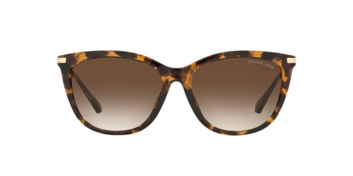 Sonnenbrillen Michael Kors Dublin MK 2150U (333313) farbe dark tortoise form cat-eye gläser brown gradient