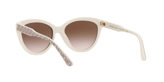Sonnenbrillen Michael Kors Makena MK 2158 (309213) farbe mk signature pvc vanilla form cat-eye gläser brown gradient
