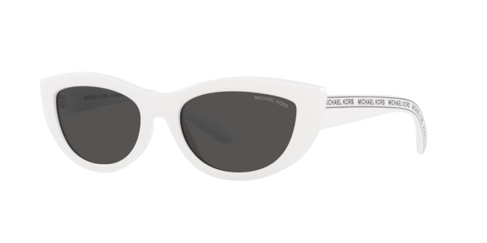 Occhiali da sole Michael Kors Rio MK 2160 (310087) colore optic white forma cat eye lenti dark grey solid