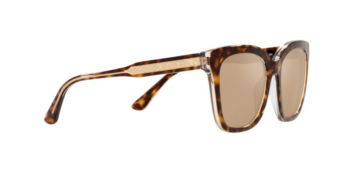 Sonnenbrillen Michael Kors San Marino MK 2163 (31027P) farbe dark tortoise/clear form quadratisch gläser gold mirror