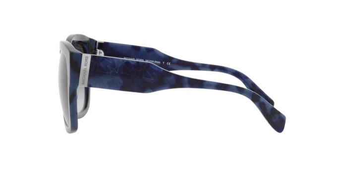 Sonnenbrillen Michael Kors Baja MK 2164 (33338G) farbe blue tortoise form quadratisch gläser dark grey gradient