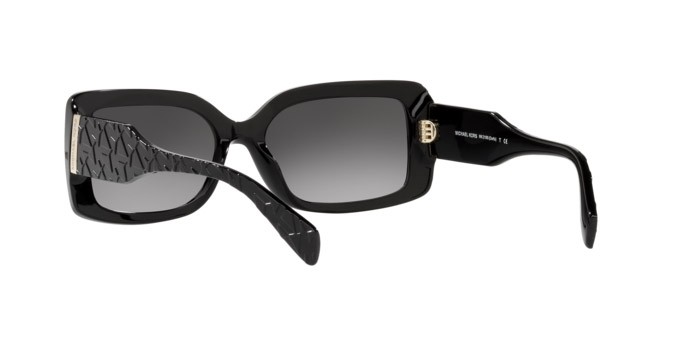 Occhiali da sole Michael Kors Corfu MK 2165 (30058G) colore black forma rettangolare lenti dark grey gradient