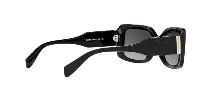 Occhiali da sole Michael Kors Corfu MK 2165 (30058G) colore black forma rettangolare lenti dark grey gradient
