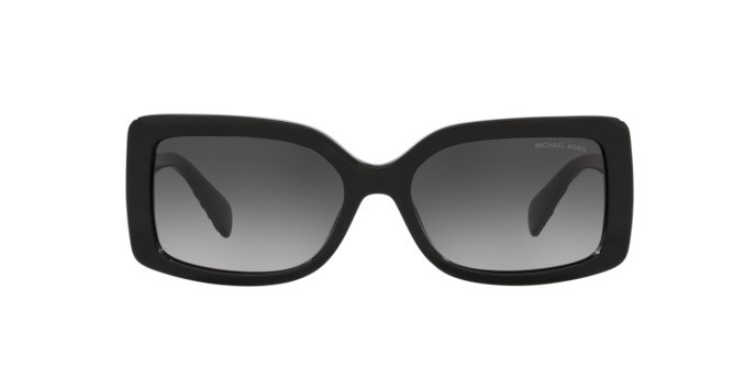 Occhiali da sole Michael Kors Corfu MK 2165 (30058G) colore black forma rettangolare lenti dark grey gradient