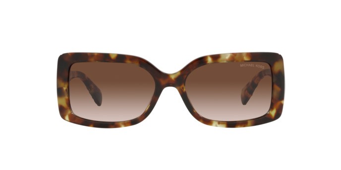 Sonnenbrillen Michael Kors Corfu MK 2165 (302813) farbe jet set tortoise form rechteckig gläser brown gradient