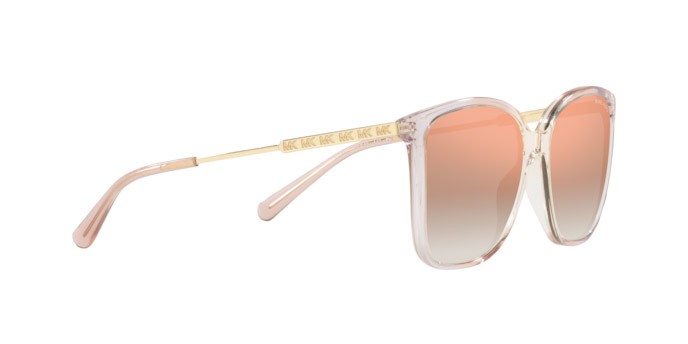 Sonnenbrillen Michael Kors Avellino MK 2169 (39056F) farbe dusty coral form quadratisch gläser pink mirror gradient