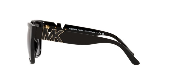 Occhiali da sole Michael Kors Karlie MK 2170U (30058G) colore black forma quadrato lenti dark grey gradient