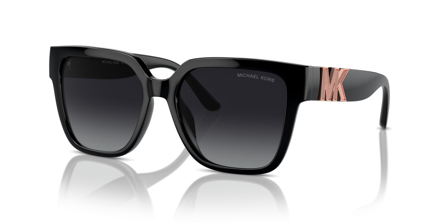 Occhiali da sole Michael Kors Karlie MK 2170U (3005T3) colore nero forma quadrato lenti polarized grigia sfumata