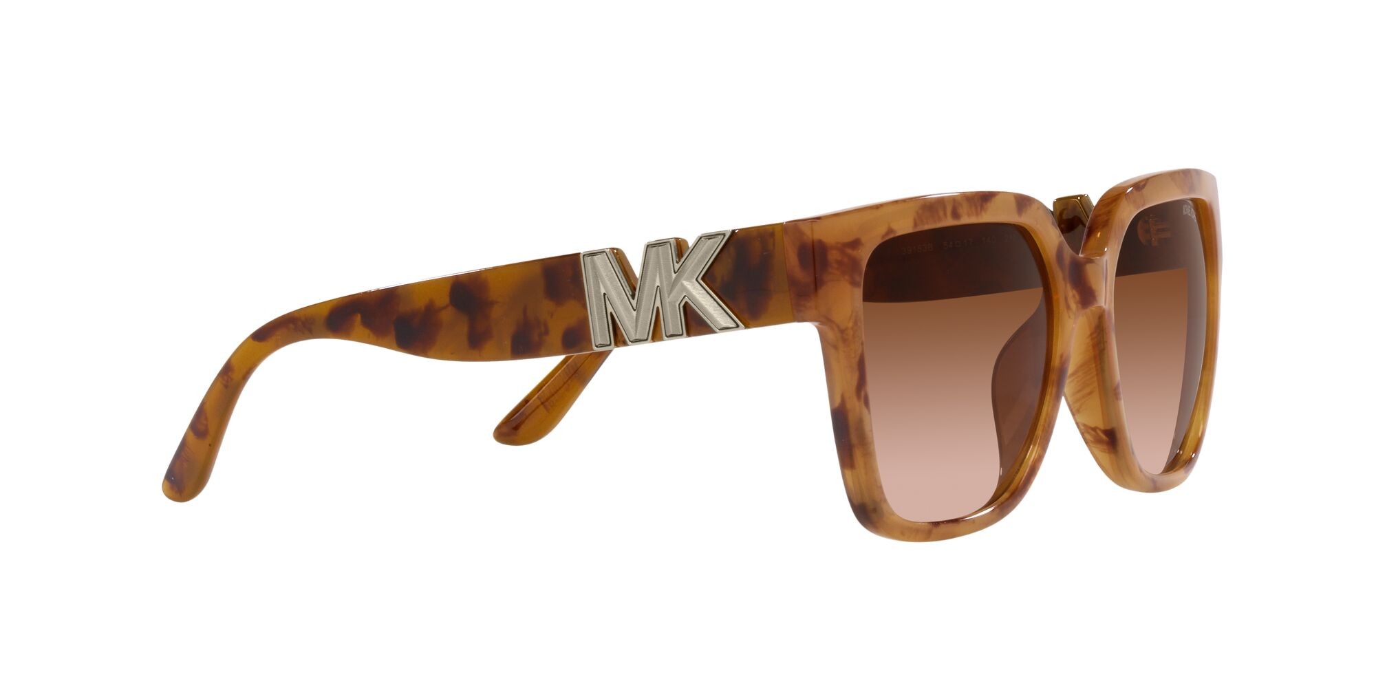 Sonnenbrillen Michael Kors Karlie MK 2170U (39153B) farbe marigold tortoise form quadratisch gläser marrone scuro sfumato