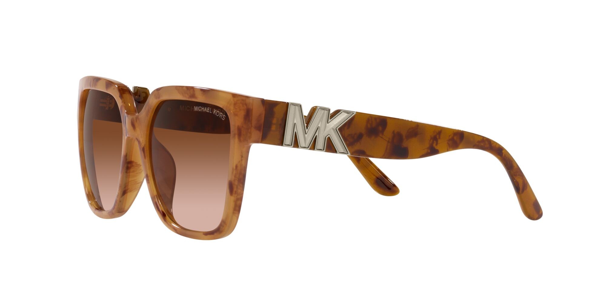 Sonnenbrillen Michael Kors Karlie MK 2170U (39153B) farbe marigold tortoise form quadratisch gläser marrone scuro sfumato