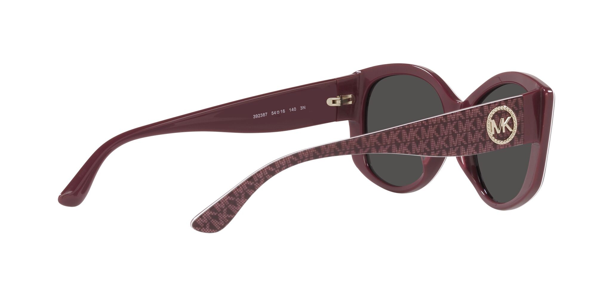 Sonnenbrillen Michael Kors Charleston MK 2175U (392387) farbe merlot form unregelmäßig gläser grigio scuro tinta unita