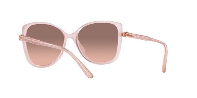 Sonnenbrillen Michael Kors Malta MK 2181U (344913) farbe rosa perlaceo form schmetterling gläser marrone sfumato rosa